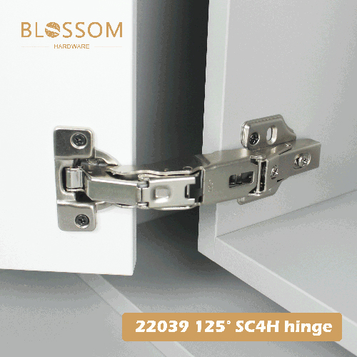 22039 125° SC4H Hinge Soft-Close Damping Concealed Cabinet Hinge with Quick Installation Base